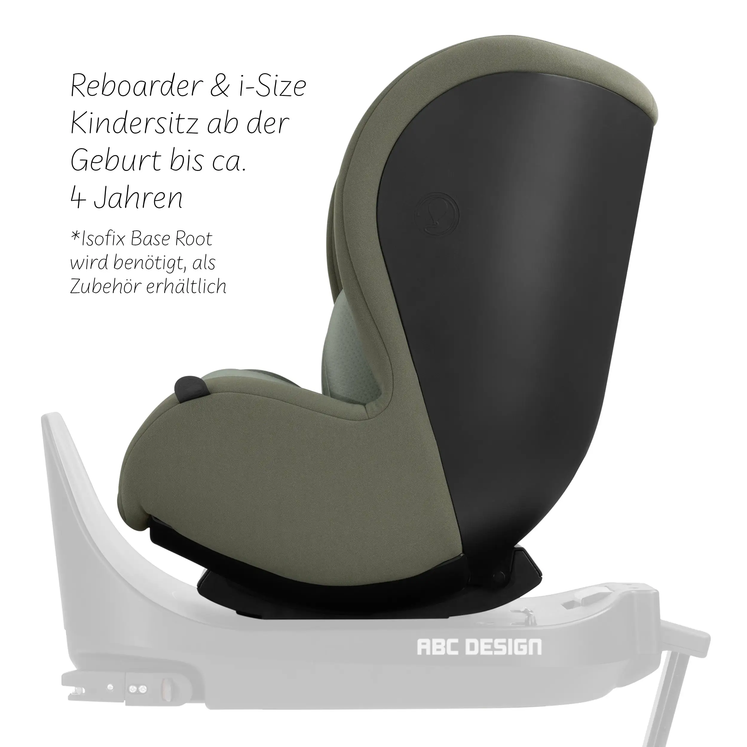 Fotelik samochodowy Lily i-Size z obrotową bazą ISOFIX Root - Sage