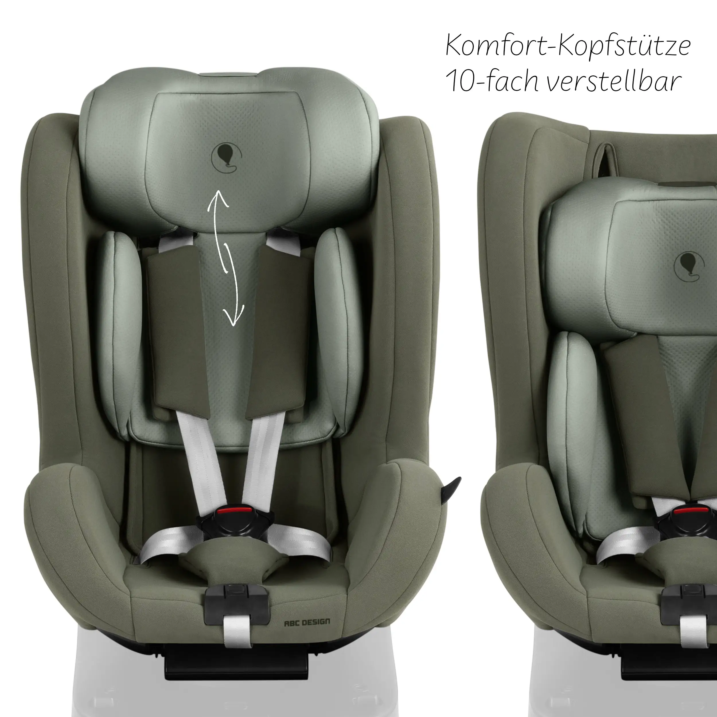 Fotelik samochodowy Lily i-Size z obrotową bazą ISOFIX Root - Sage