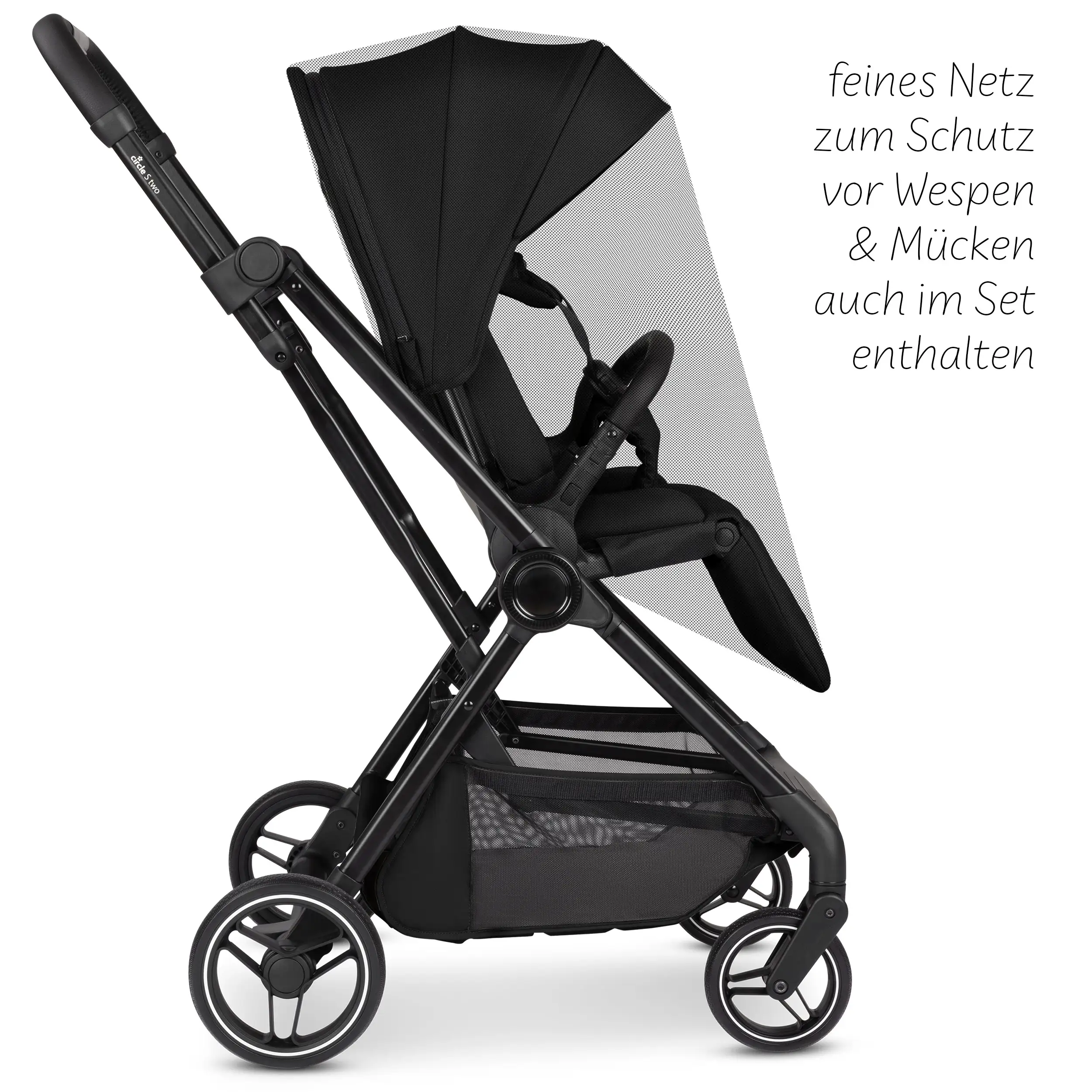 Zestaw akcesoriów do wózka spacerowego - folia przeciwdeszczowa i moskitiera