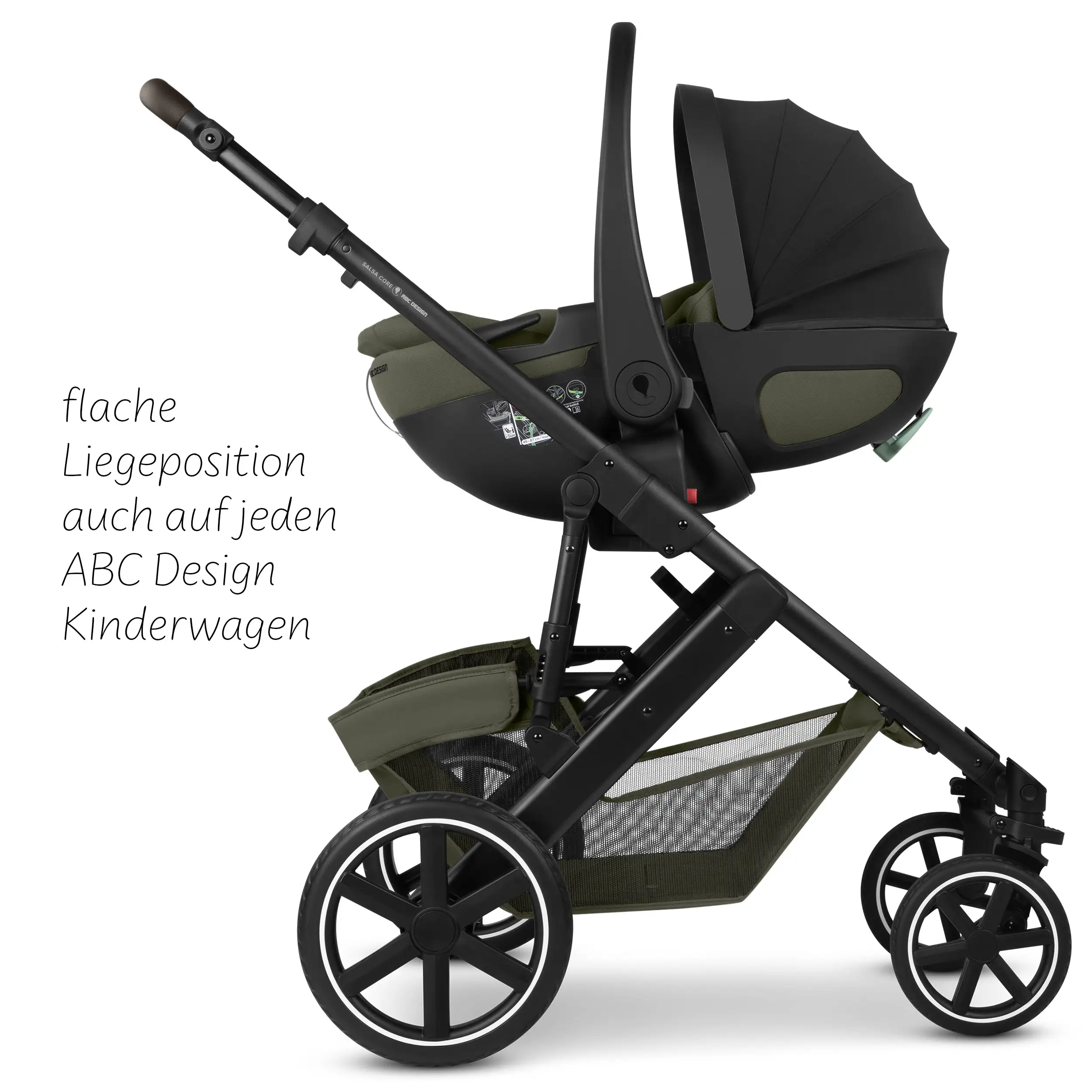 Fotelik samochodowy dla niemowląt Calla i-Size z funkcją pozycji leżącej, w zestawie z obrotową bazą ISOFIX Root