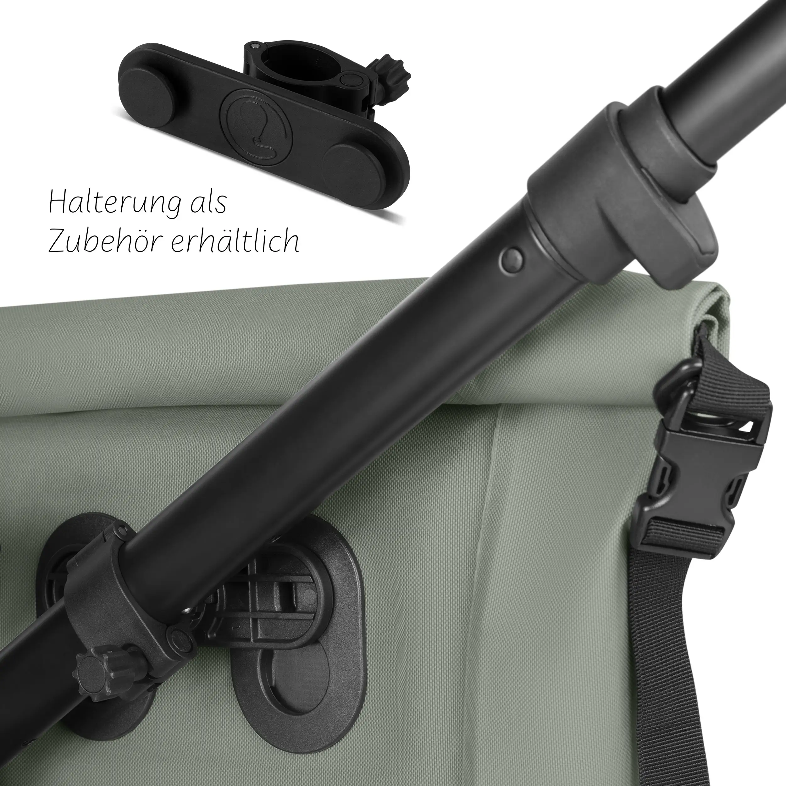 Torba podsiodłowa Sion 20L do wózka, przyczepki rowerowej i na co dzień - Pine