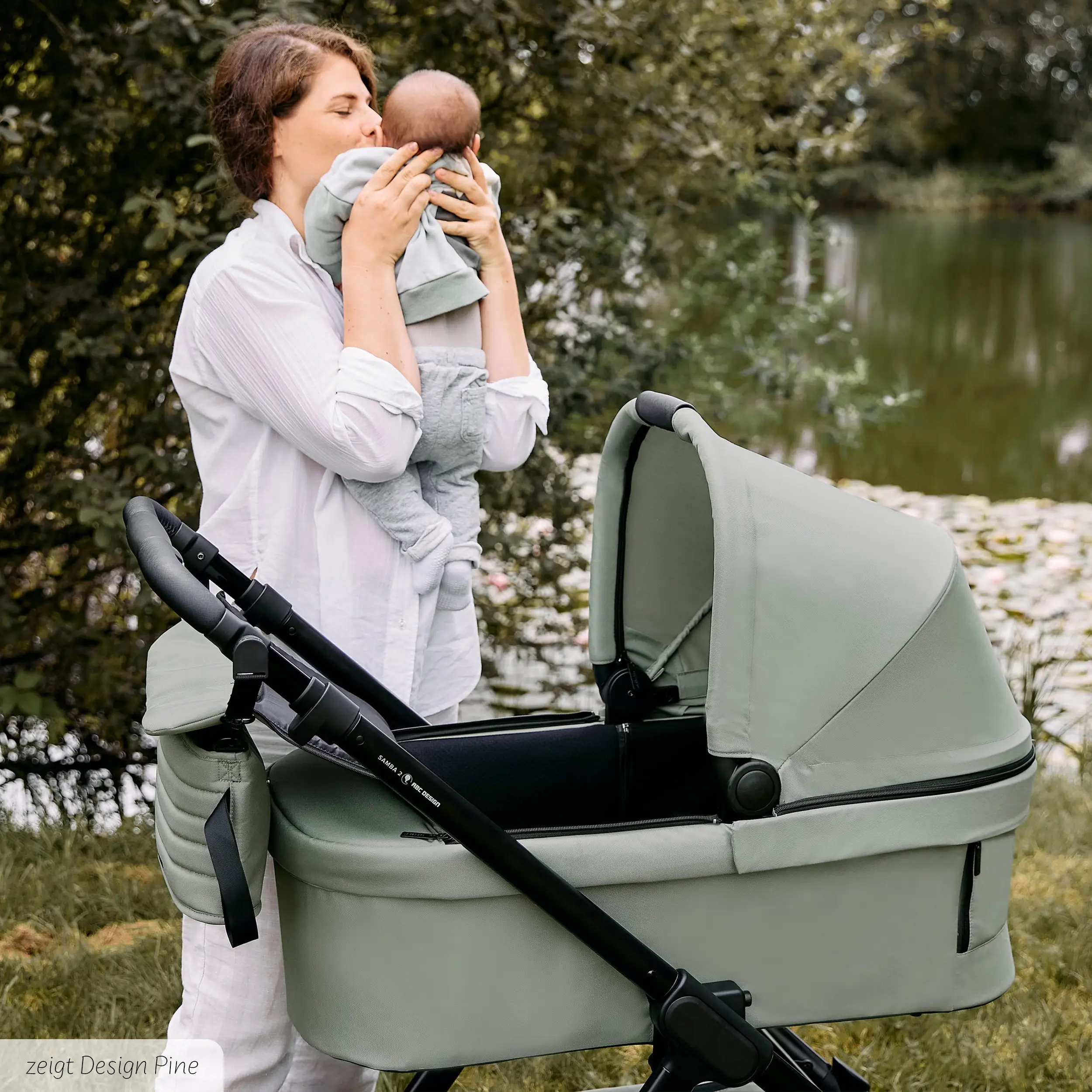 3in1-Kinderwagen-Set Samba 2 inkl. Babyschale Calla mit Liegefunktion - Camel