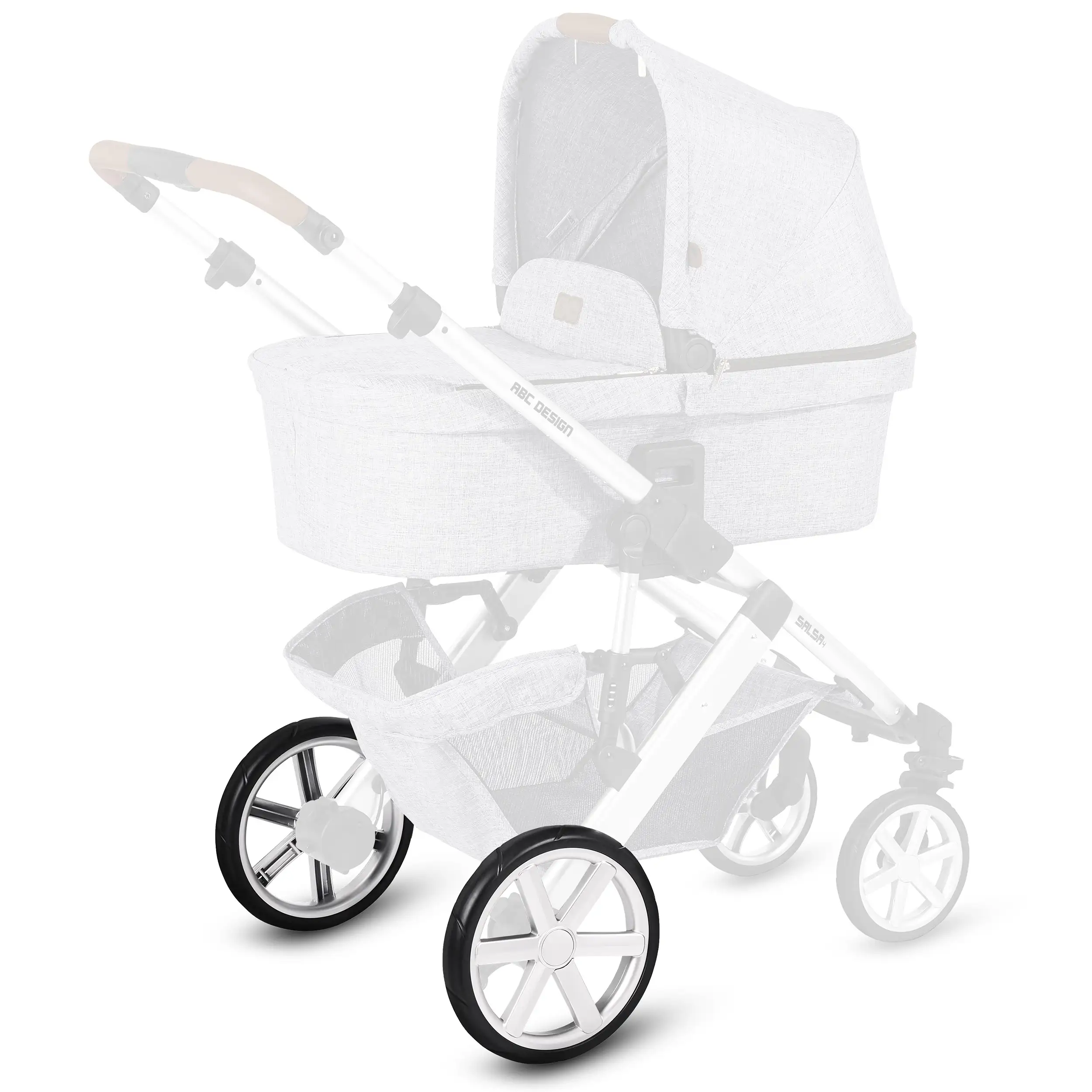 Zestaw kół tylnych (2 szt.) do Salsa 4 - EVA Silver / Black