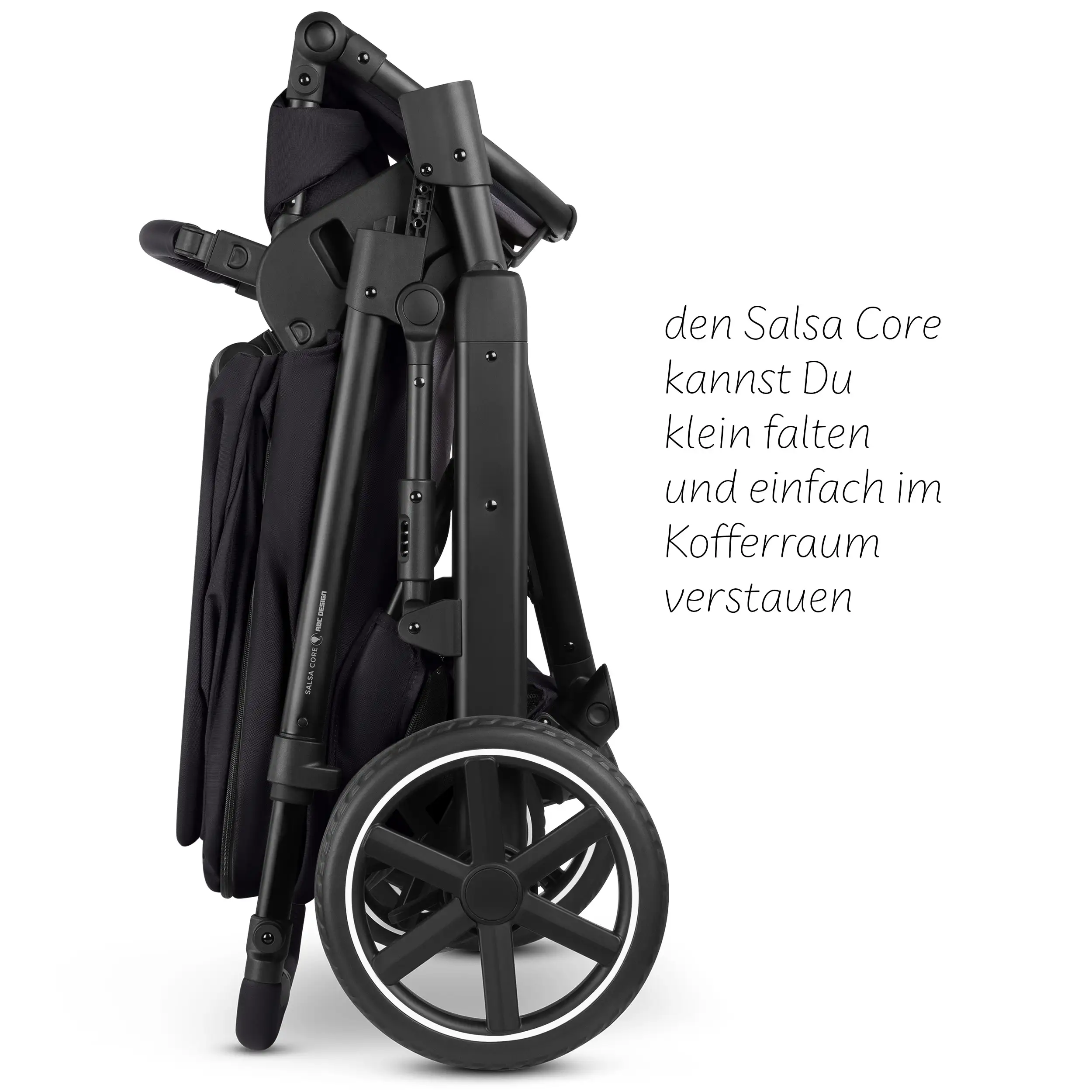 Zestaw wózka 4w1 Salsa Core z fotelikiem Calla z funkcją leżaczka i podstawą Isofix Root – Ink