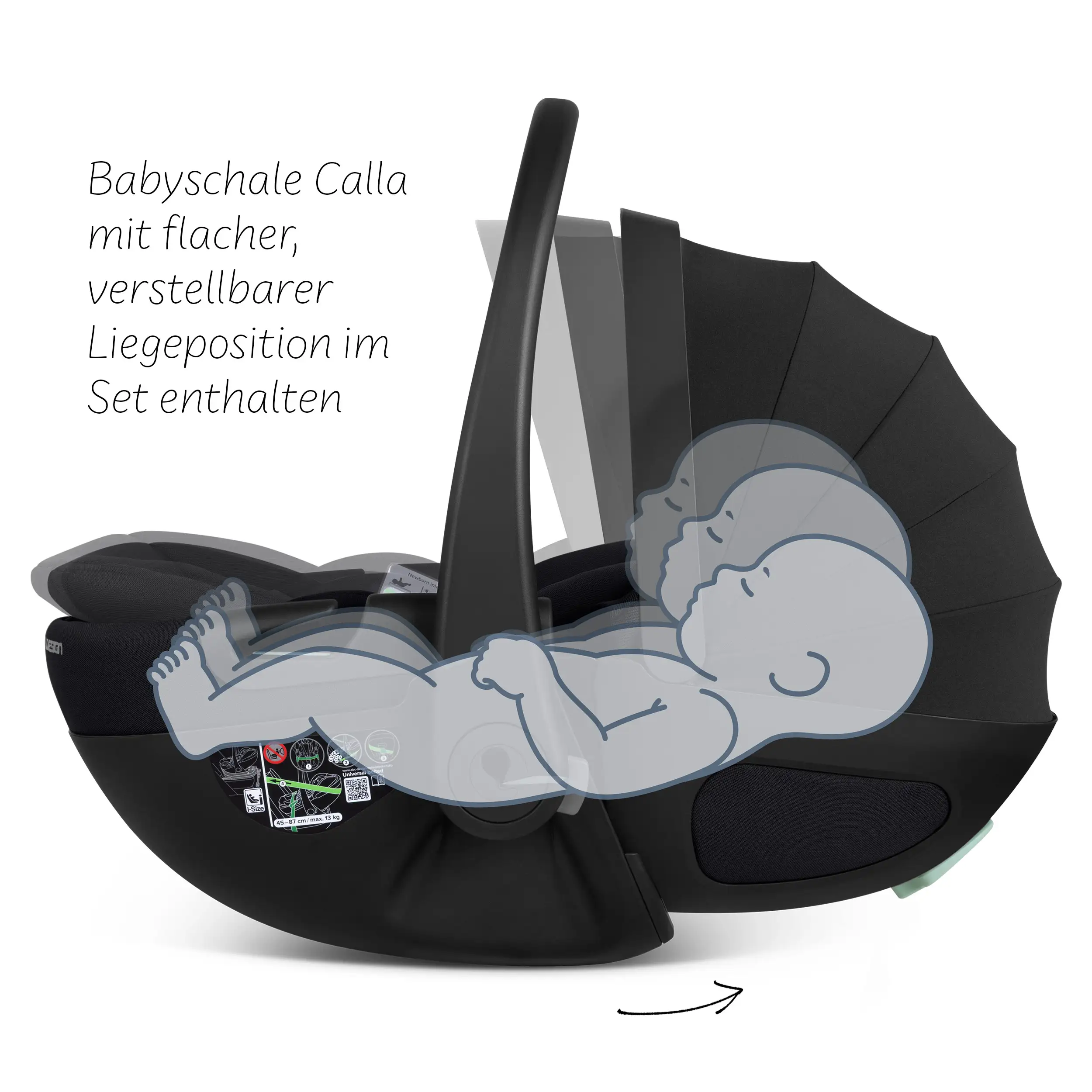4in1-Kinderwagen-Set Salsa 5 Air inkl. Babyschale Calla mit Liegefunktion - Nature