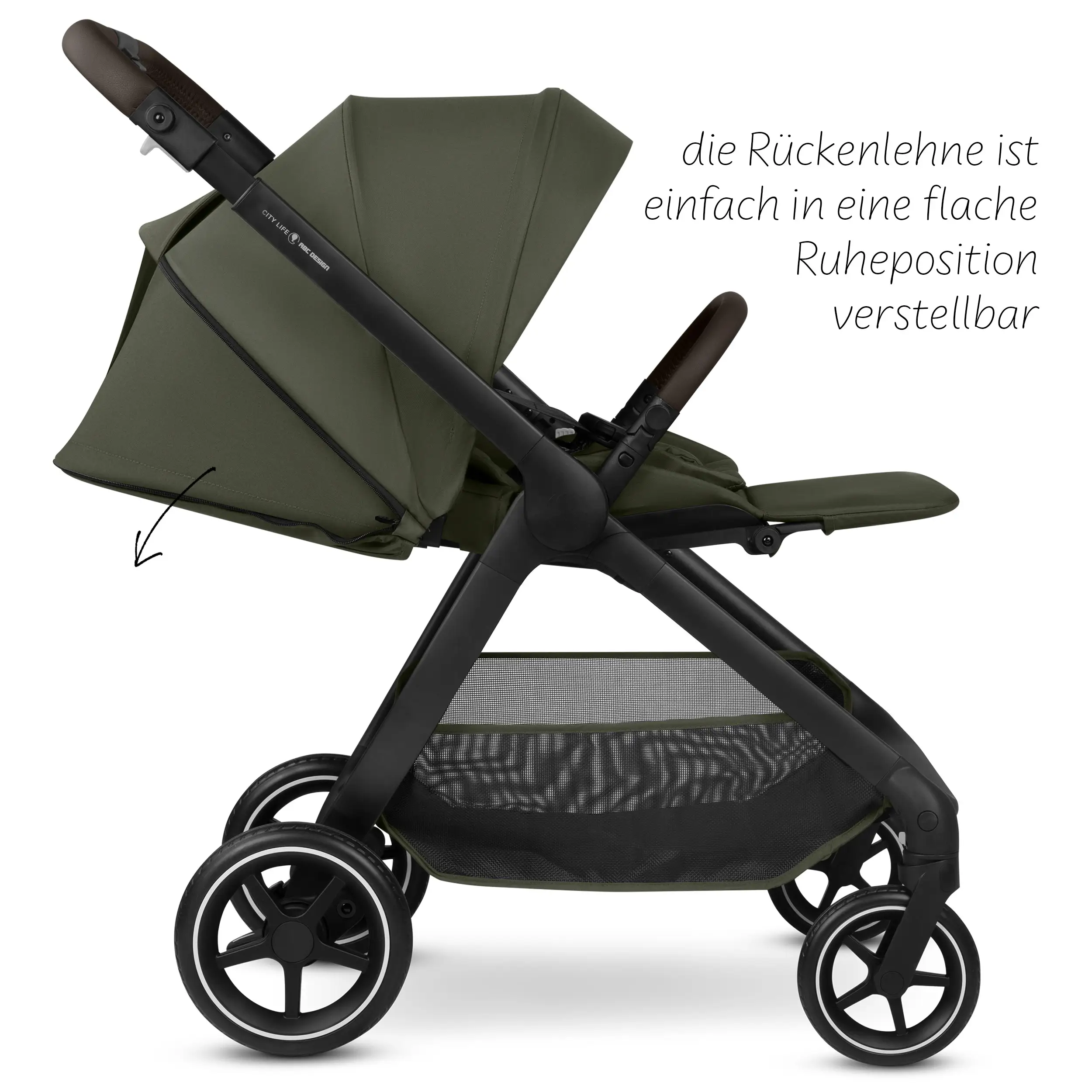 Zestaw wózka 4w1 City Life z bazą Isofix - Avocado