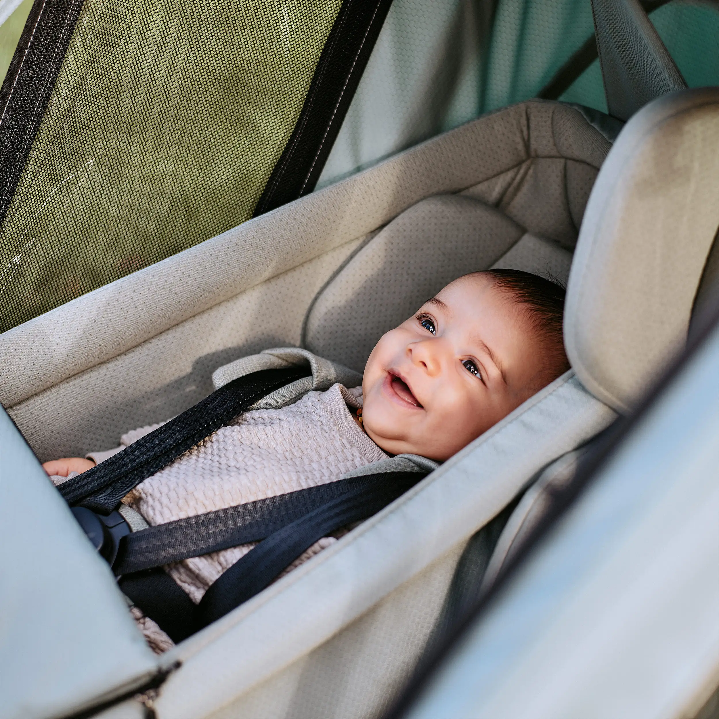 Wkładka dla noworodka do przyczepki rowerowej Tour - Olive